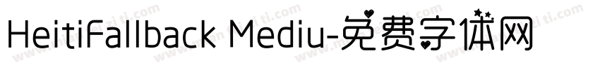 HeitiFallback Mediu字体转换
